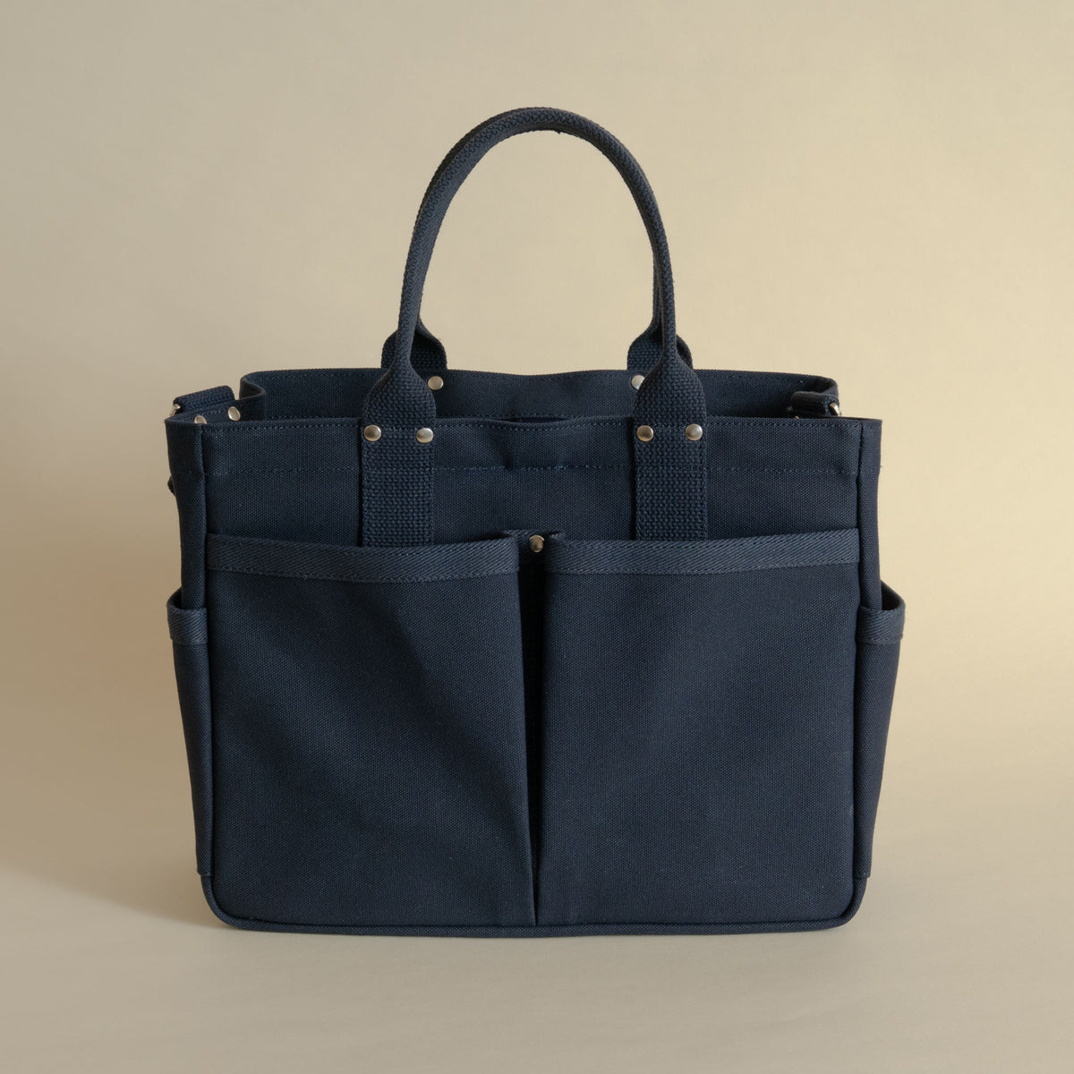 Threadline heavy canvas tool tote in navy