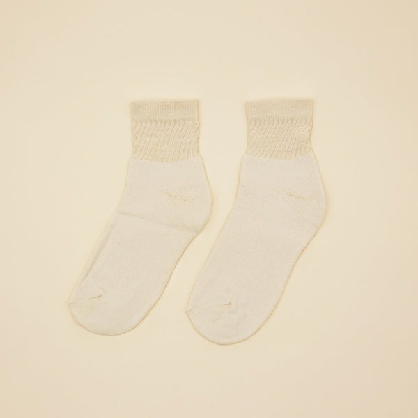 Organic Cotton Socks - Short Top (Cream) – The Good Liver