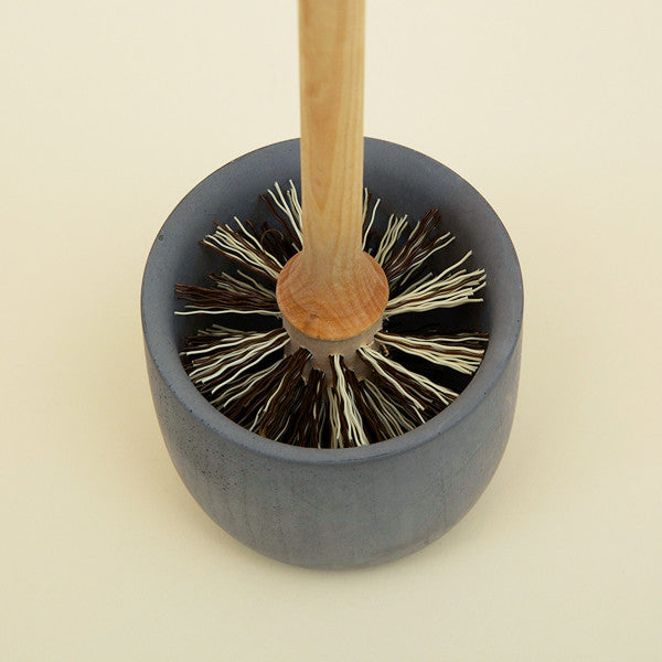 Wooden Toilet Brush with Stand