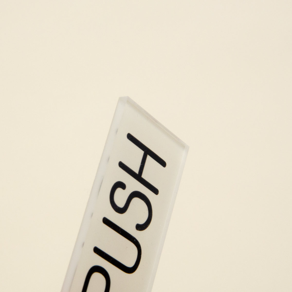 Acrylic Push Sign