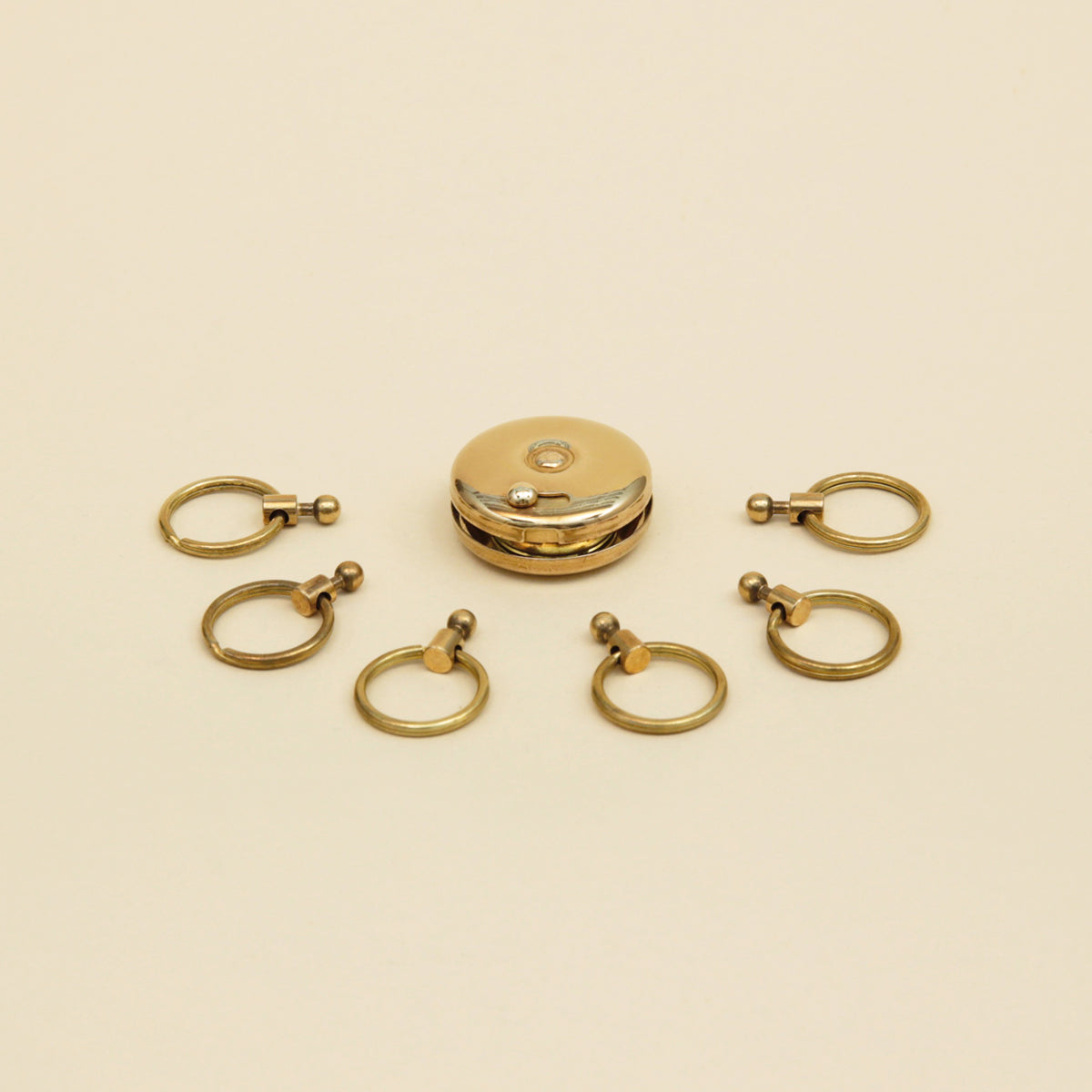 Brass Octopus Key Ring