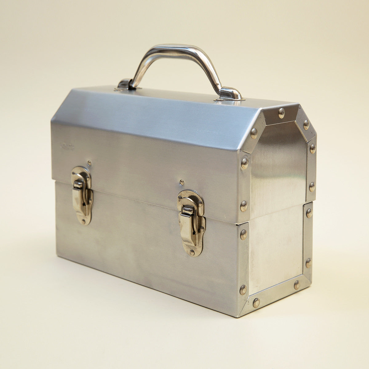 Vintage Industrial Aluminum Lunch Box 