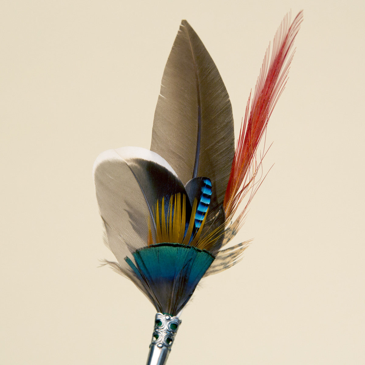 German Feather Pin