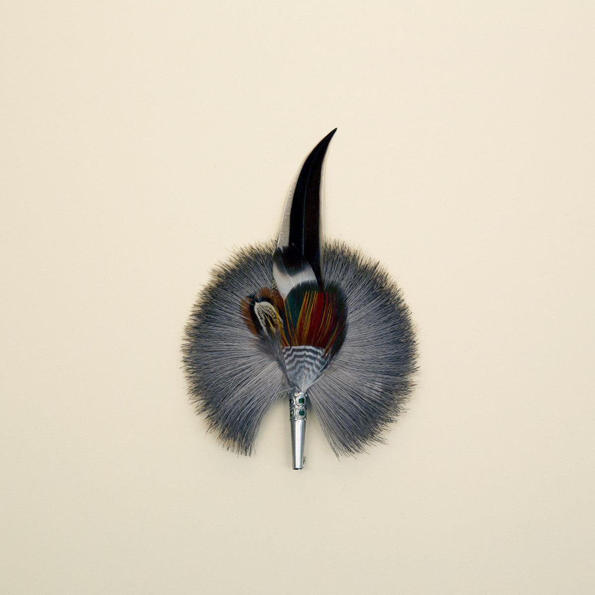 German Feather Pin
