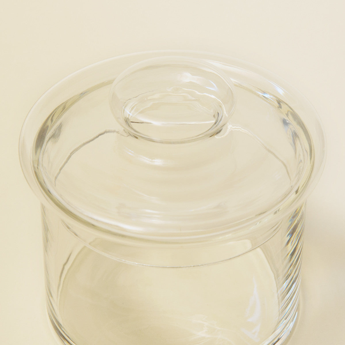 Glass Canister with Lid - 116mm x  108mm
