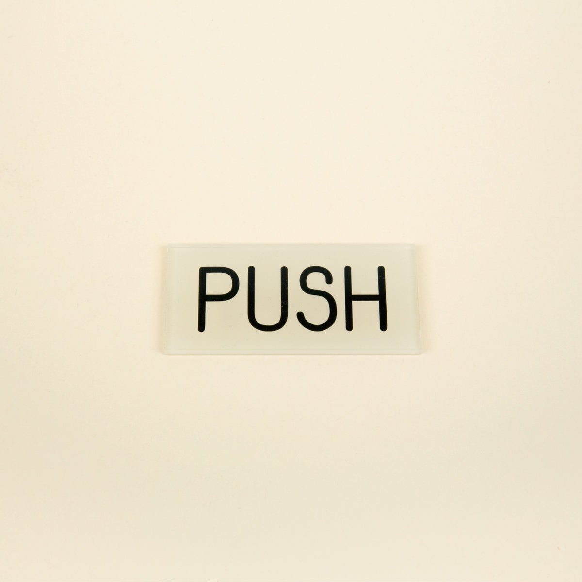 Acrylic Push Sign