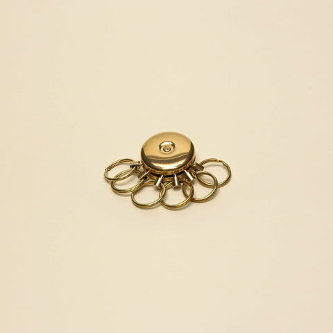 Brass Octopus Key Ring