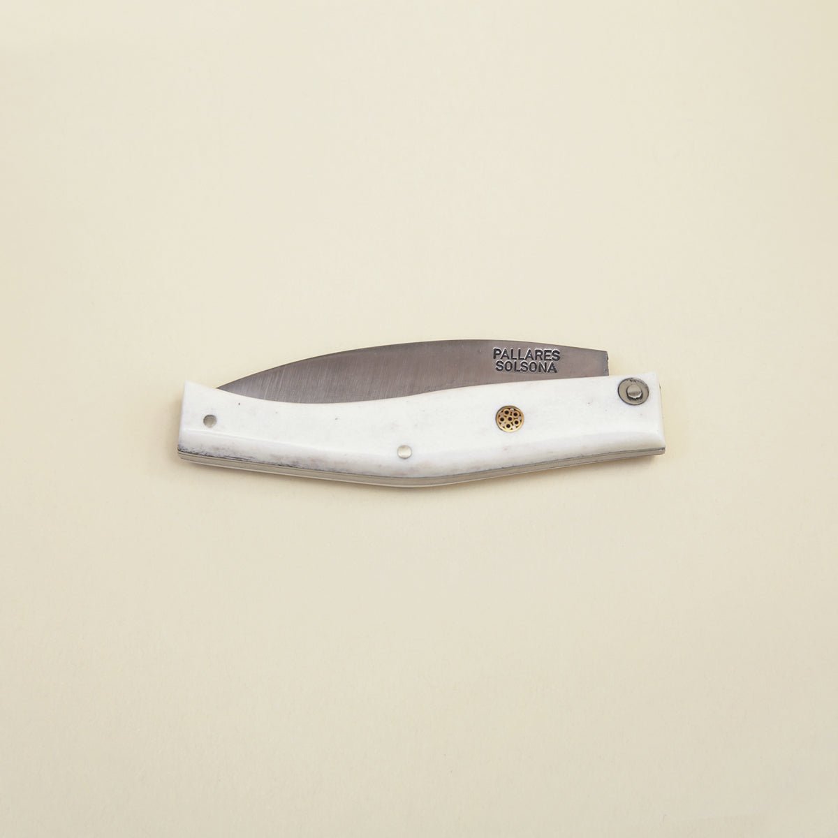 Folding Knife - Polished Deer Antler