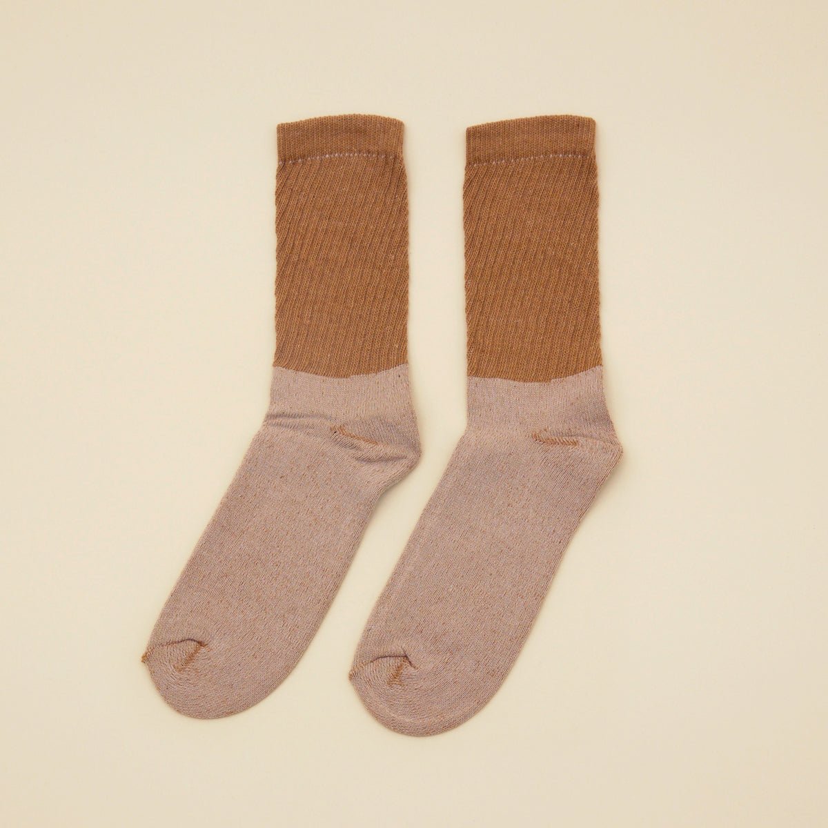 FoxFibre® Organic Cotton Crew Socks - BrownBrown / Crew / Small