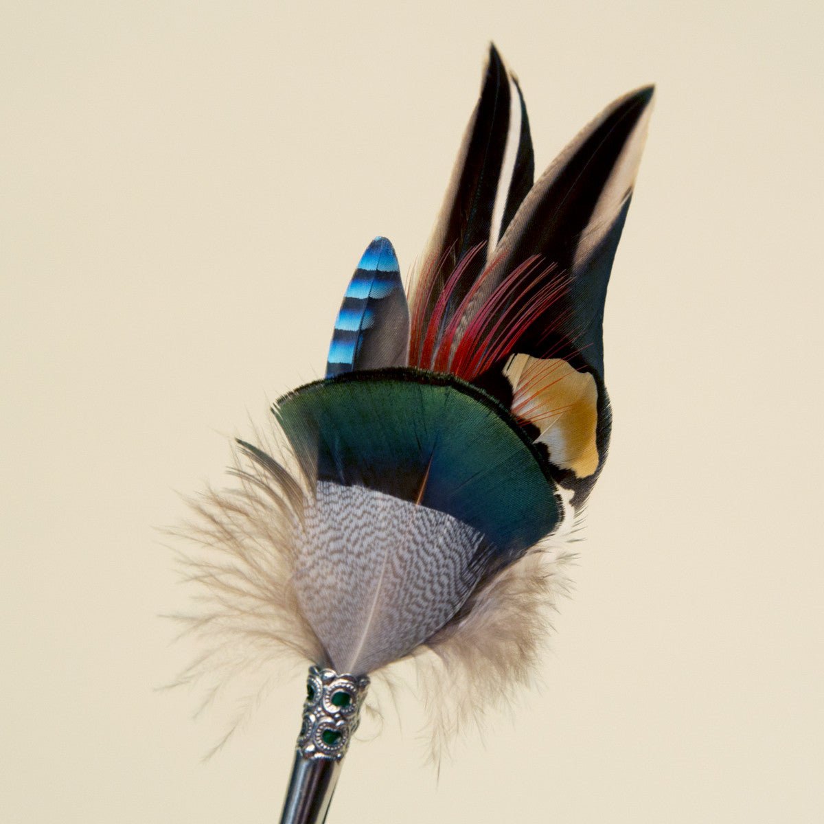 German Feather Pin