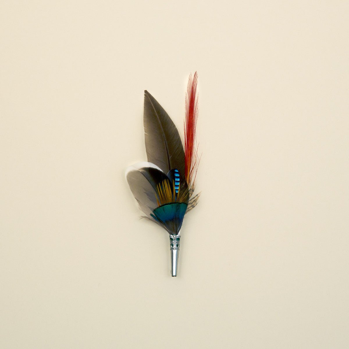 German Feather Pin