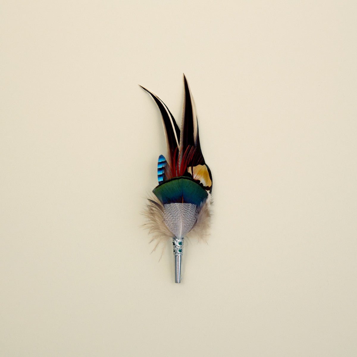 German Feather Pin