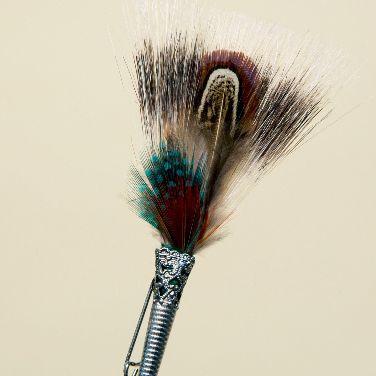 German Feather Pin