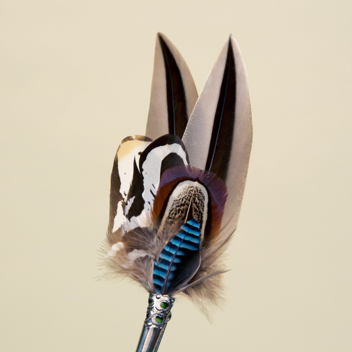 German Feather Pin