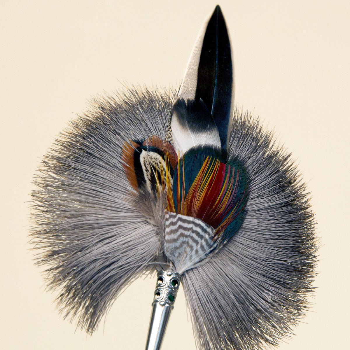 German Feather Pin