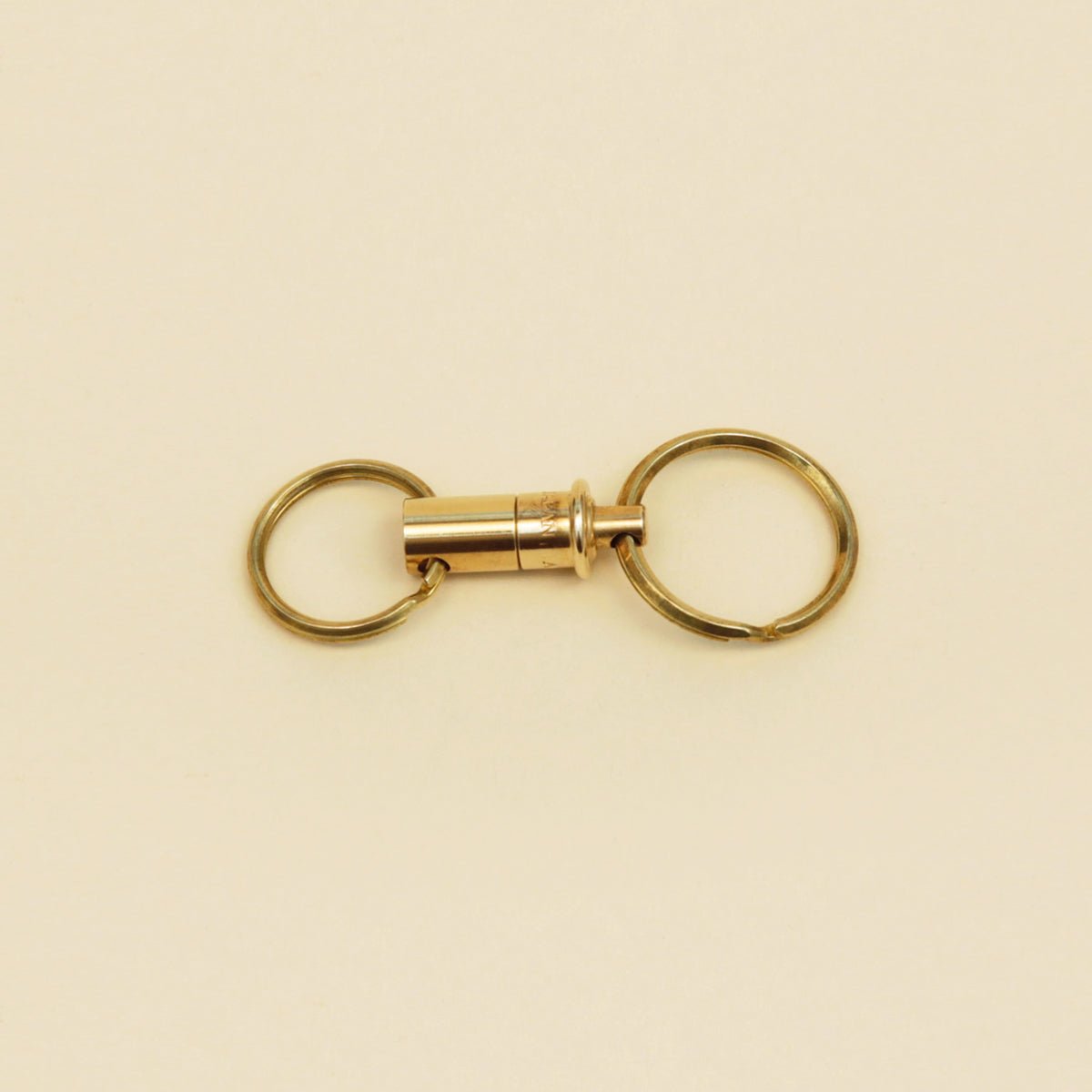 Releasable Brass Key Ring - Round