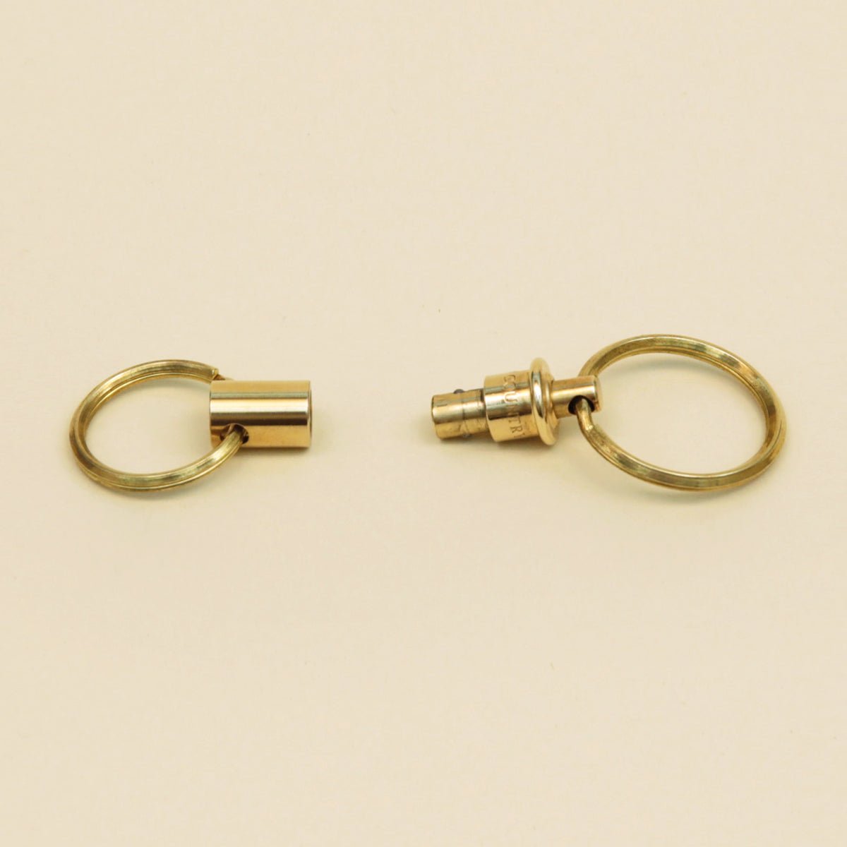 Releasable Brass Key Ring
