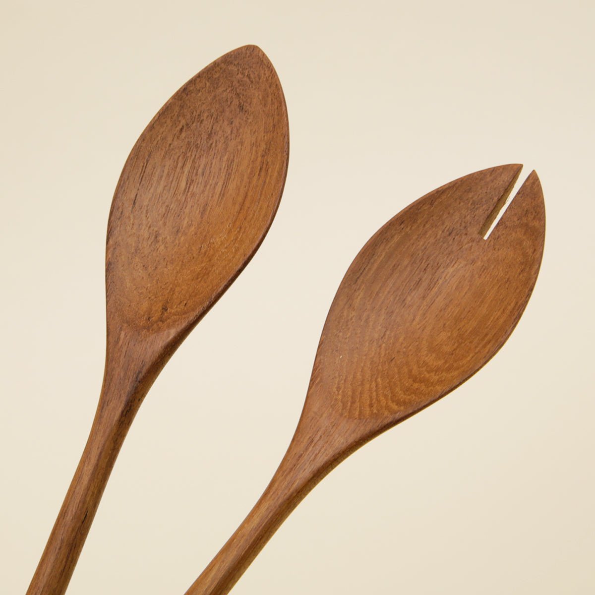 Teak Servers - Lotus Style