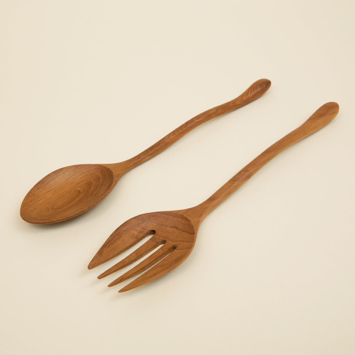 Teak Servers - Water Style